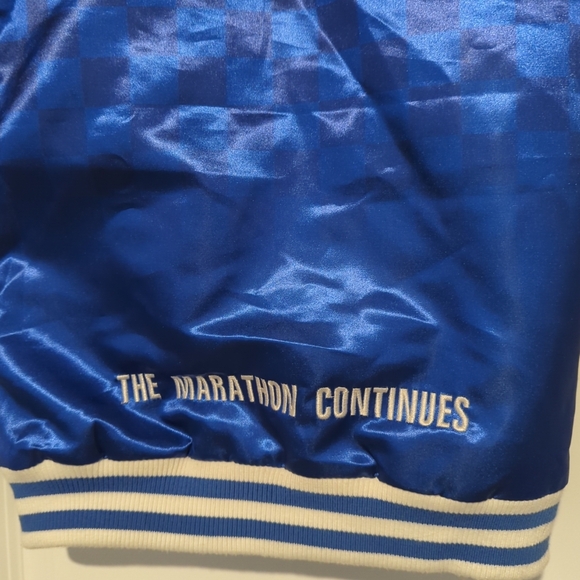 Headgear Classic Blue Crenshaw Satin All Star Elite Bomber Jacket Small Teen - Picture 9 of 14